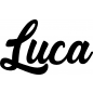 Preview: Luca - Schriftzug aus Birke-Sperrholz