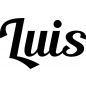 Preview: Luis - Schriftzug aus Birke-Sperrholz