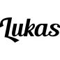 Preview: Lukas - Schriftzug aus Birke-Sperrholz