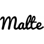 Preview: Malte - Schriftzug aus Birke-Sperrholz