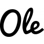 Preview: Ole - Schriftzug aus Birke-Sperrholz