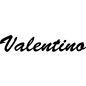 Preview: Valentino - Schriftzug aus Birke-Sperrholz