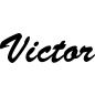 Preview: Victor - Schriftzug aus Birke-Sperrholz