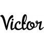 Preview: Victor - Schriftzug aus Birke-Sperrholz
