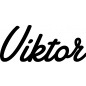 Preview: Viktor - Schriftzug aus Birke-Sperrholz