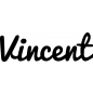 Preview: Vincent - Schriftzug aus Birke-Sperrholz