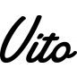 Preview: Vito - Schriftzug aus Birke-Sperrholz