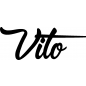 Preview: Vito - Schriftzug aus Birke-Sperrholz