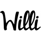 Preview: Willi - Schriftzug aus Birke-Sperrholz