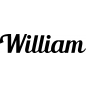 Preview: William - Schriftzug aus Birke-Sperrholz