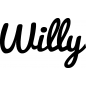 Preview: Willy - Schriftzug aus Birke-Sperrholz
