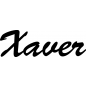 Preview: Xaver - Schriftzug aus Birke-Sperrholz