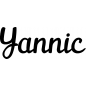 Preview: Yannic - Schriftzug aus Birke-Sperrholz