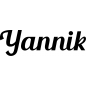 Preview: Yannik - Schriftzug aus Birke-Sperrholz