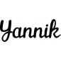 Preview: Yannik - Schriftzug aus Birke-Sperrholz