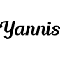 Mobile Preview: Yannis - Schriftzug aus Birke-Sperrholz