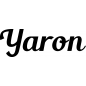 Preview: Yaron - Schriftzug aus Birke-Sperrholz