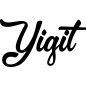 Preview: Yigit - Schriftzug aus Birke-Sperrholz