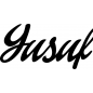 Mobile Preview: Yusuf - Schriftzug aus Birke-Sperrholz