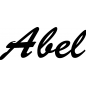 Preview: Abel - Schriftzug aus Buchenholz