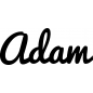 Preview: Adam - Schriftzug aus Buchenholz
