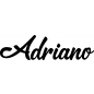 Preview: Adriano - Schriftzug aus Buchenholz