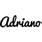 Preview: Adriano - Schriftzug aus Buchenholz