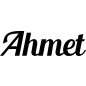 Preview: Ahmet - Schriftzug aus Buchenholz