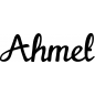 Preview: Ahmet - Schriftzug aus Buchenholz