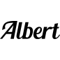 Preview: Albert - Schriftzug aus Buchenholz