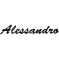Preview: Alessandro - Schriftzug aus Buchenholz