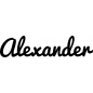 Mobile Preview: Alexander - Schriftzug aus Buchenholz