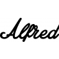 Preview: Alfred - Schriftzug aus Buchenholz