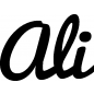 Preview: Ali - Schriftzug aus Buchenholz