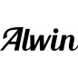 Preview: Alwin - Schriftzug aus Buchenholz