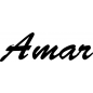 Preview: Amar - Schriftzug aus Buchenholz