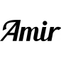 Preview: Amir - Schriftzug aus Buchenholz