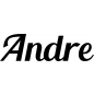 Preview: Andre - Schriftzug aus Buchenholz