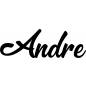 Preview: Andre - Schriftzug aus Buchenholz