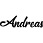Preview: Andreas - Schriftzug aus Buchenholz