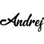 Preview: Andrej - Schriftzug aus Buchenholz