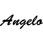 Preview: Angelo - Schriftzug aus Buchenholz