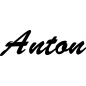 Preview: Anton - Schriftzug aus Buchenholz