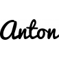 Preview: Anton - Schriftzug aus Buchenholz