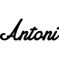 Preview: Antoni - Schriftzug aus Buchenholz