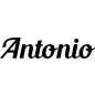 Preview: Antonio - Schriftzug aus Buchenholz
