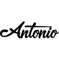 Preview: Antonio - Schriftzug aus Buchenholz