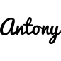 Preview: Antony - Schriftzug aus Buchenholz