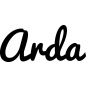 Preview: Arda - Schriftzug aus Buchenholz