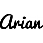 Preview: Arian - Schriftzug aus Buchenholz